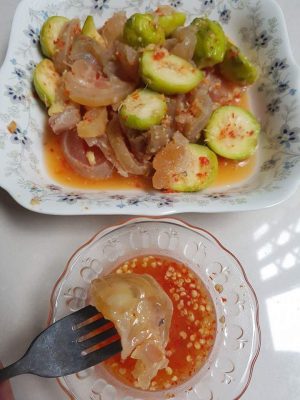 gân cuộn ngâm cóc