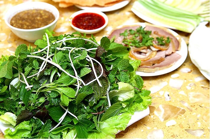 Các loại rau ăn kèm bê thui