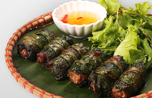 bò cuốn lá lốt